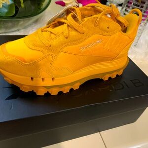 Cardi B x Reebok brand new never worn. Color- Mustard Yellow